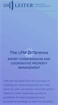 Mobile Screenshot of leiterpropertymanagement.com