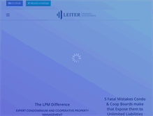 Tablet Screenshot of leiterpropertymanagement.com